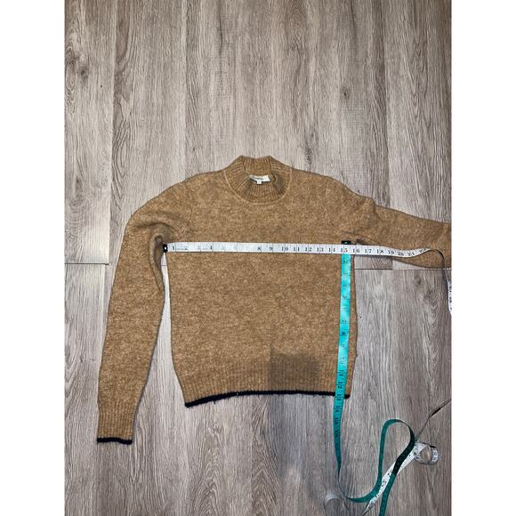 VINCE - WOMEN’S CONTRAST TIP PULLOVER / XS / beige - Picture 5 of 8